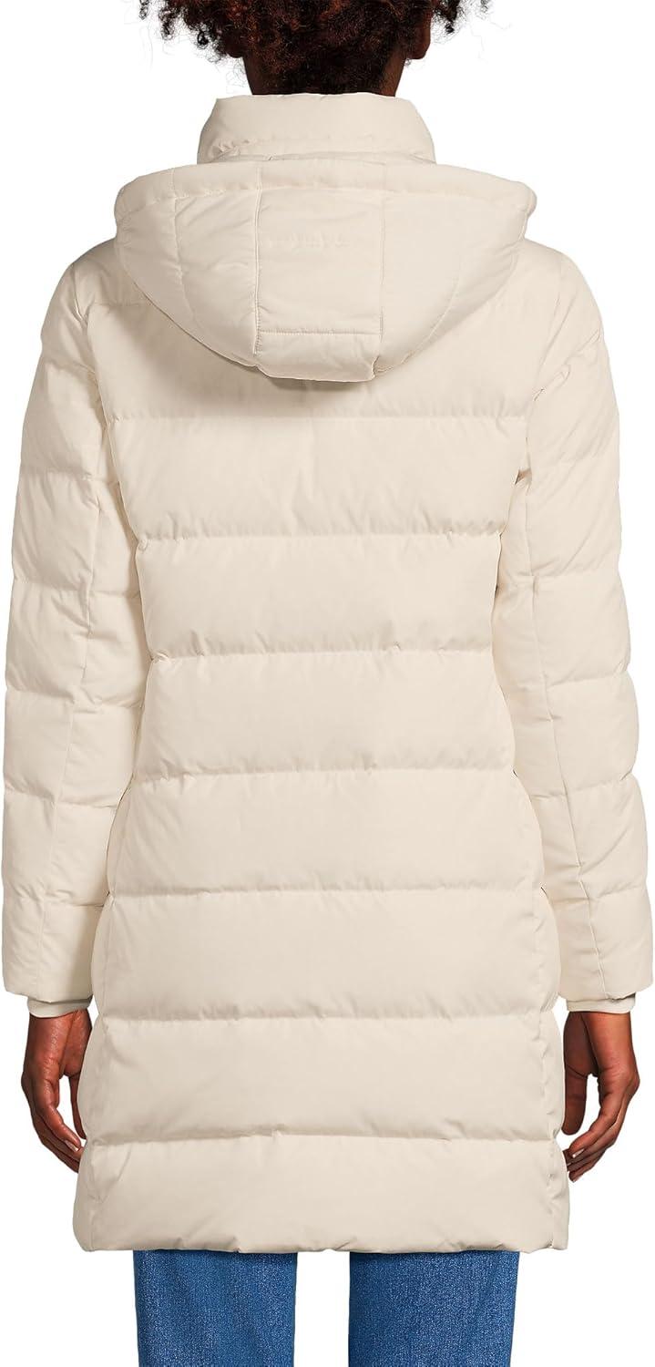 Lands' End Women's Max 600 Down Puffer Coat - X Large - Ivory Pearl