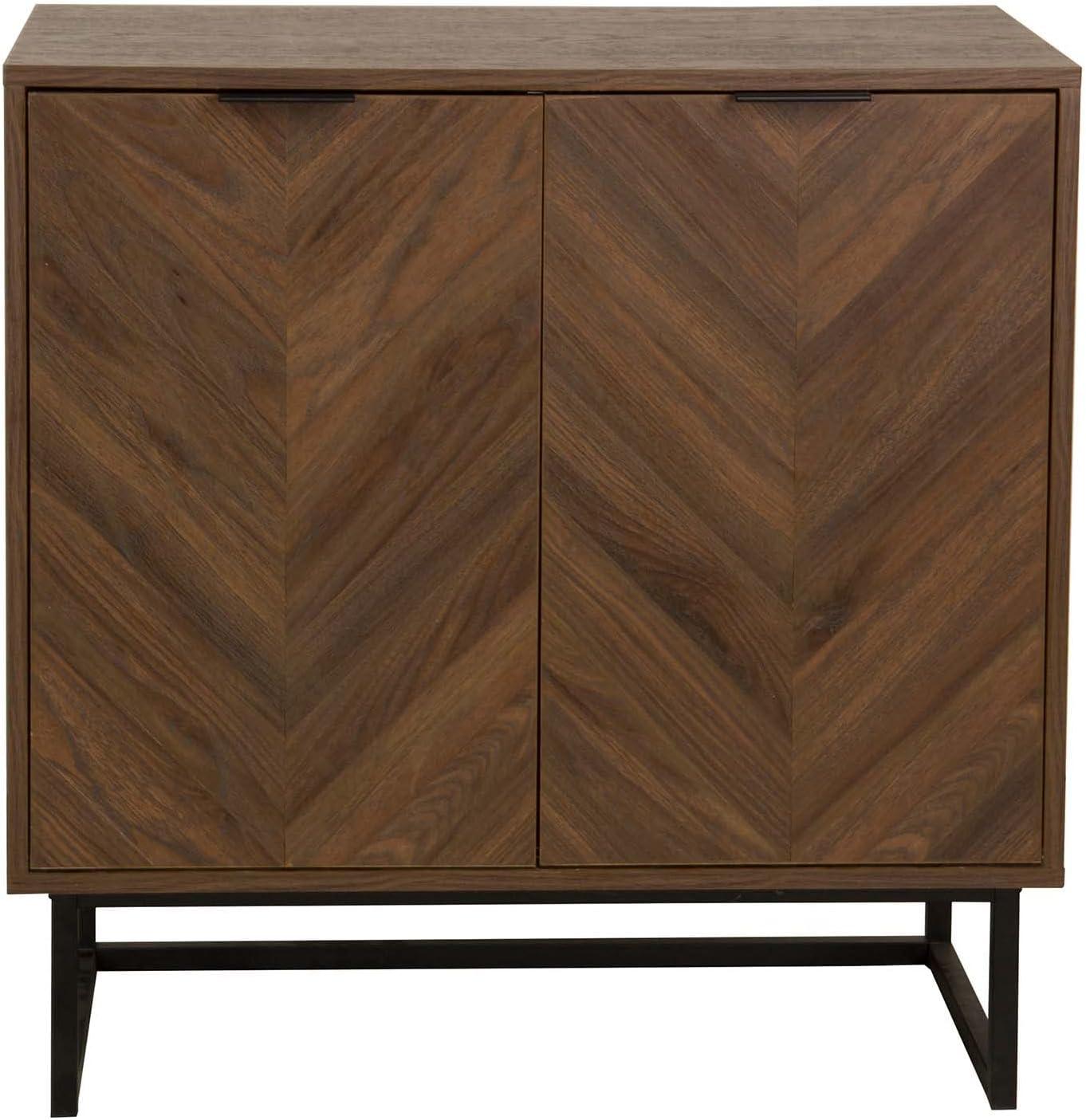 Enloe Wood 2 Door Storage Cabinet - Nathan James