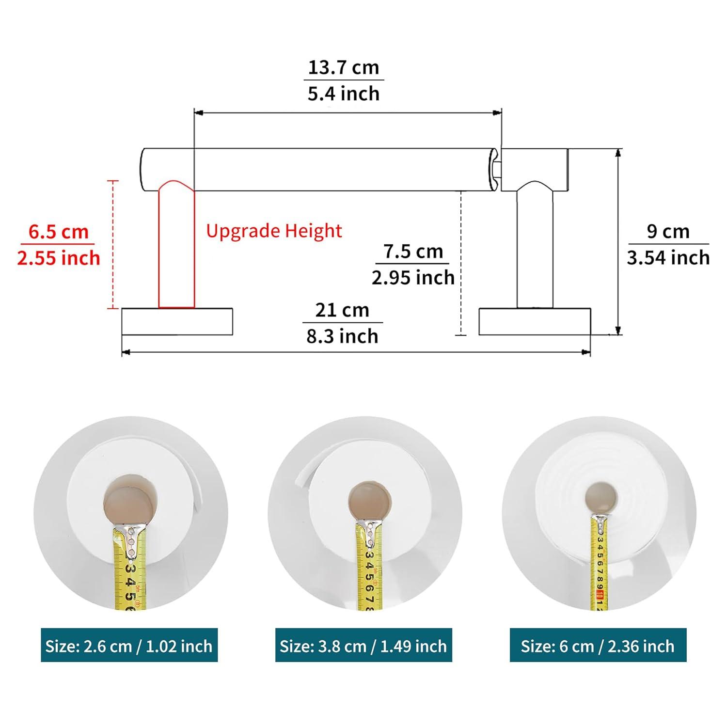 Fixsen Gold Toilet Paper Holder Bathroom Double Post Pivoting Tissue Roll Holder Stainless Steel and Zinc Alloy Wall Mount Detachable (Gold, 1)