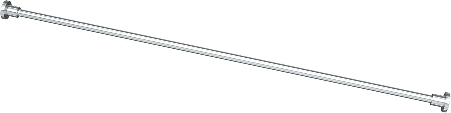 Minimalist 60" Straight Fixed Shower Curtain Rod | Wall Mount Solid Brass Shower Rod