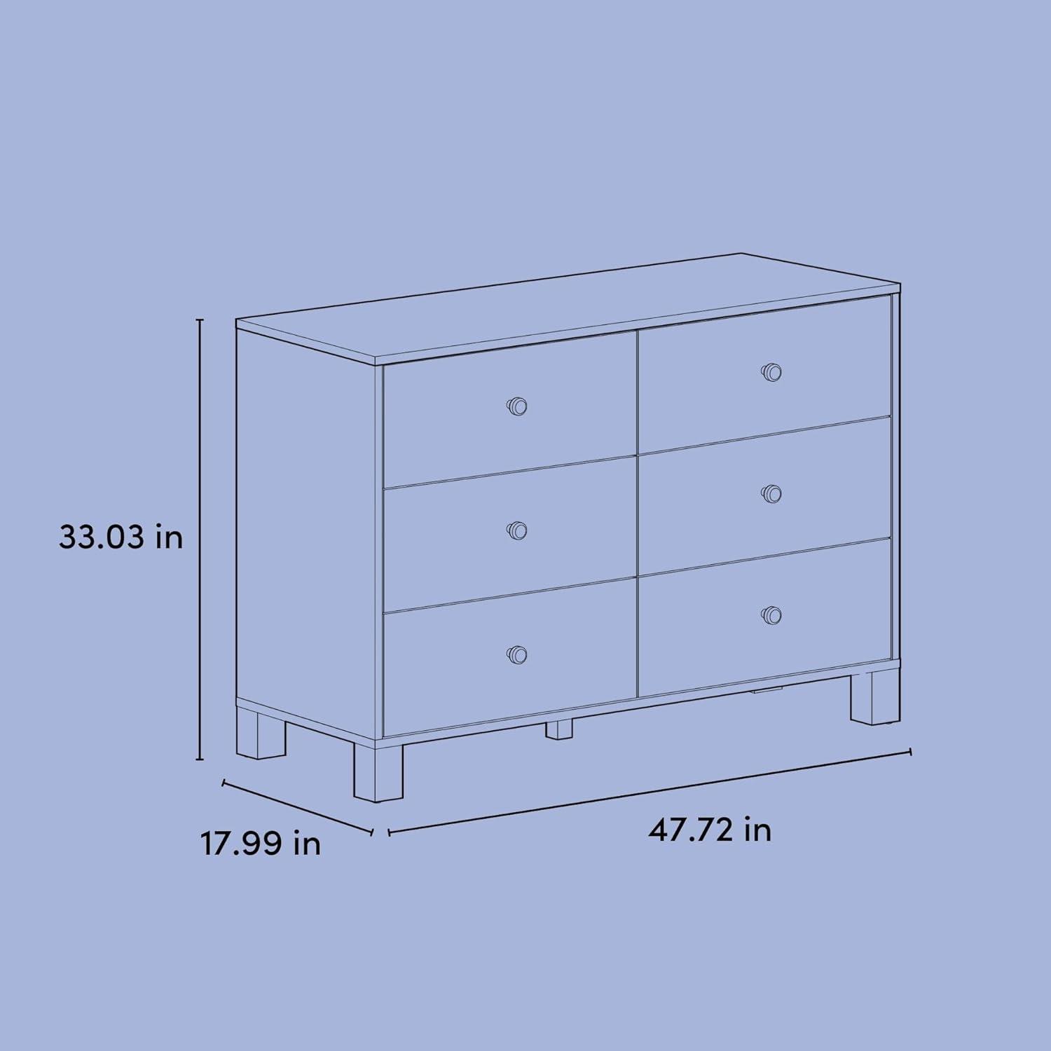 California 6 Drawer Dresser