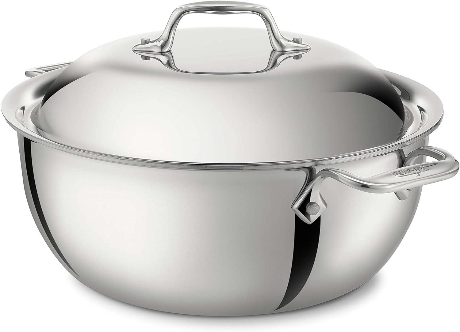 All-Clad 5.5 Quart Stainless Steel Tri-Ply Dutch Oven