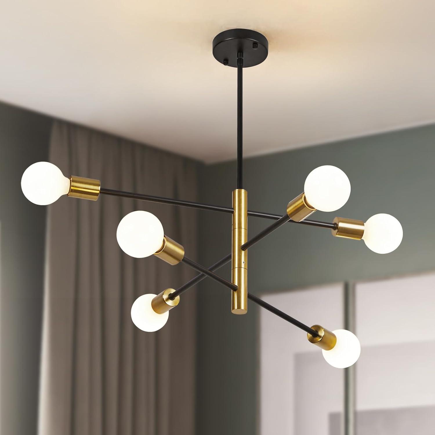 Cobina 6 - Light Dimmable Sputnik Sphere Chandelier