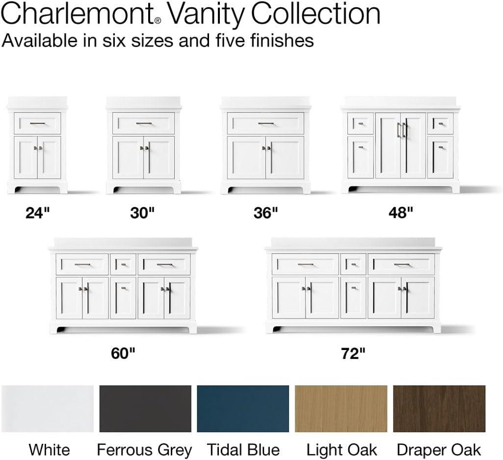 Charlemont 48 In. Bathroom Vanity Cabinet With Sink And Quartz Top