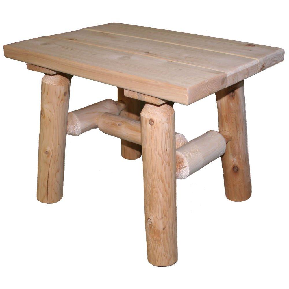 Lakeland Mills Cedar Log End Table