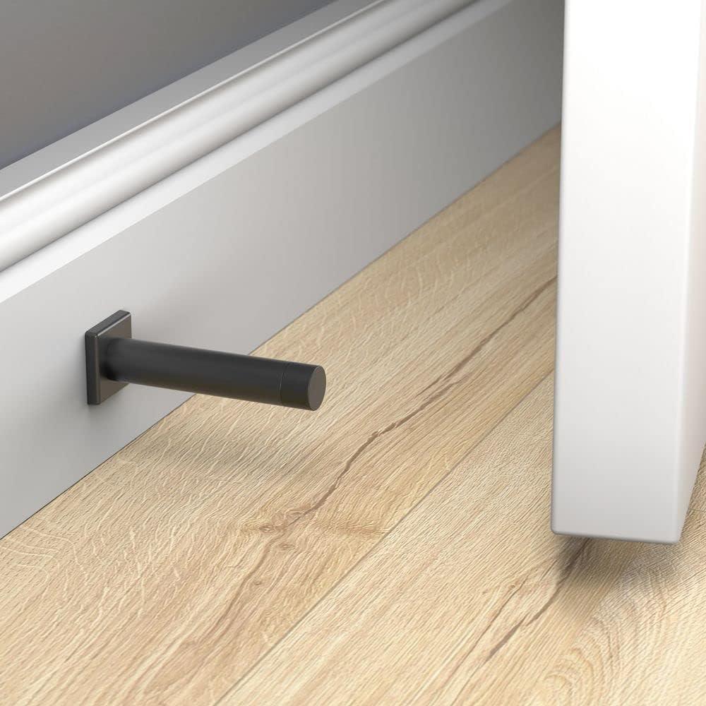 Matte Black 3" Reed Door Stop with Tip