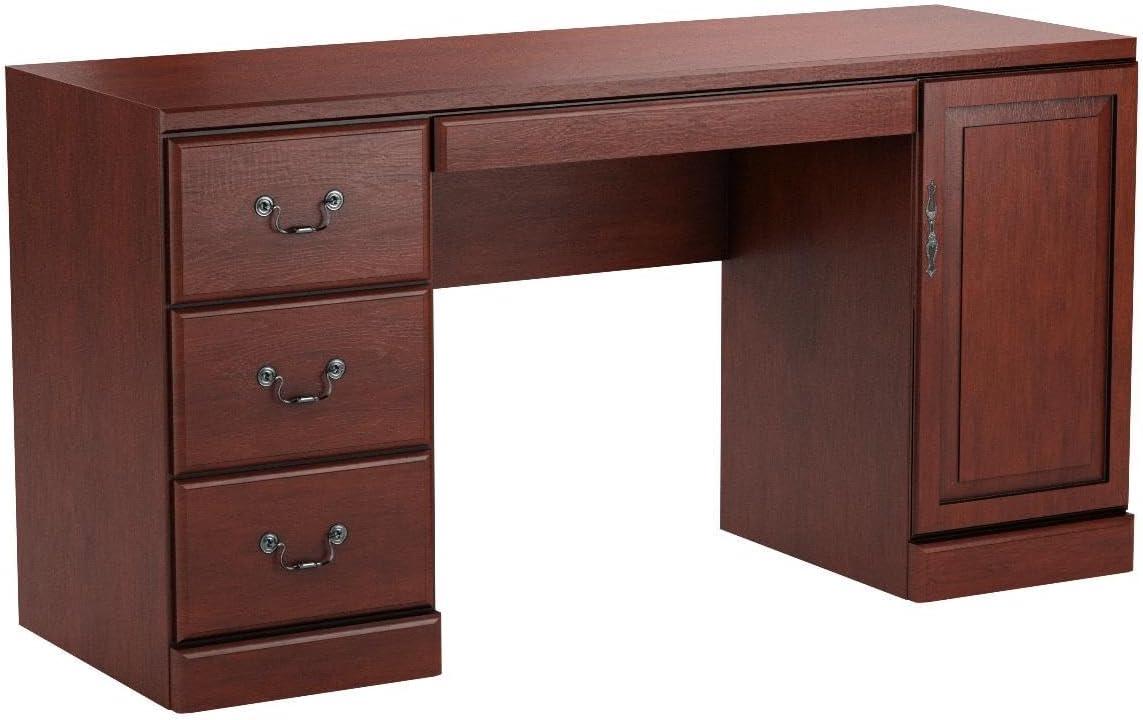 Heritage Hill Classic Cherry Executive Computer Credenza with Integrated Storage