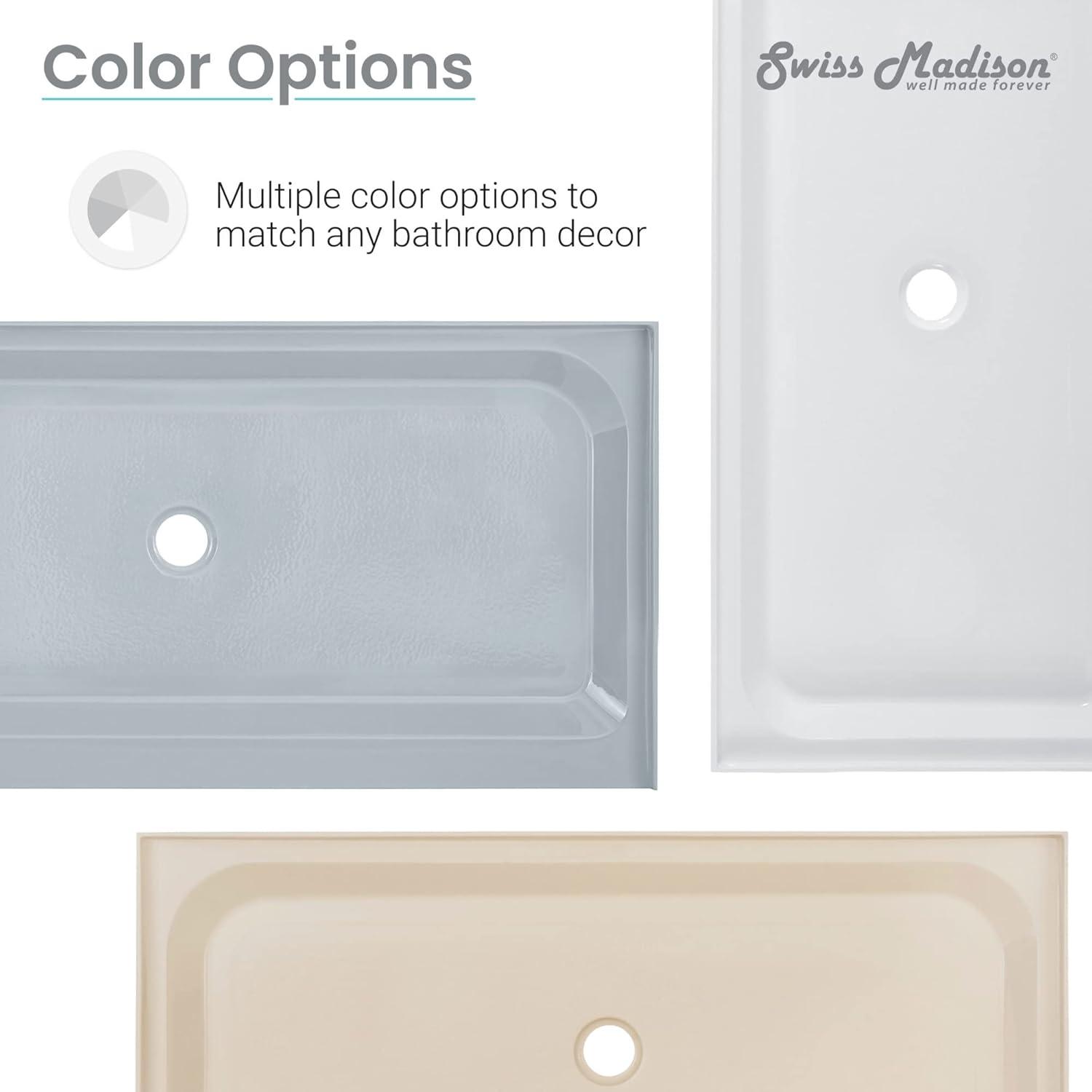 Voltaire 48" x 36" Single-Threshold, Shower Base