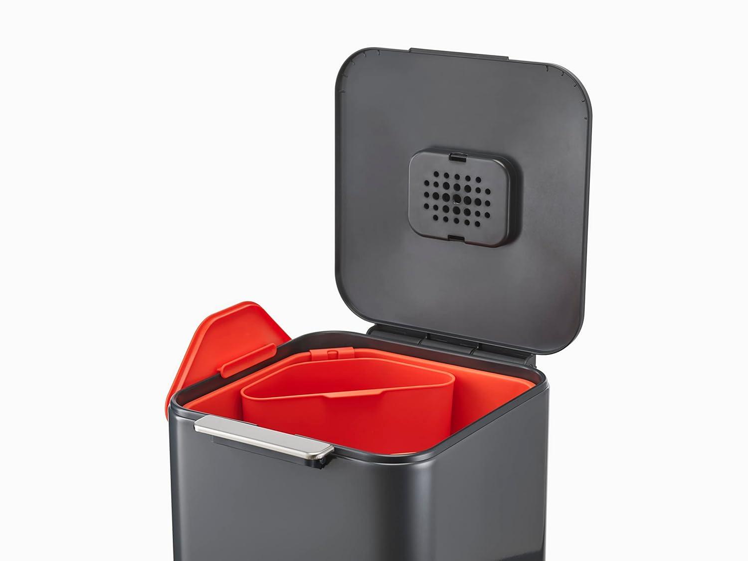 Joseph Joseph Totem Waste & Recycling Dual Kitchen Trash Can