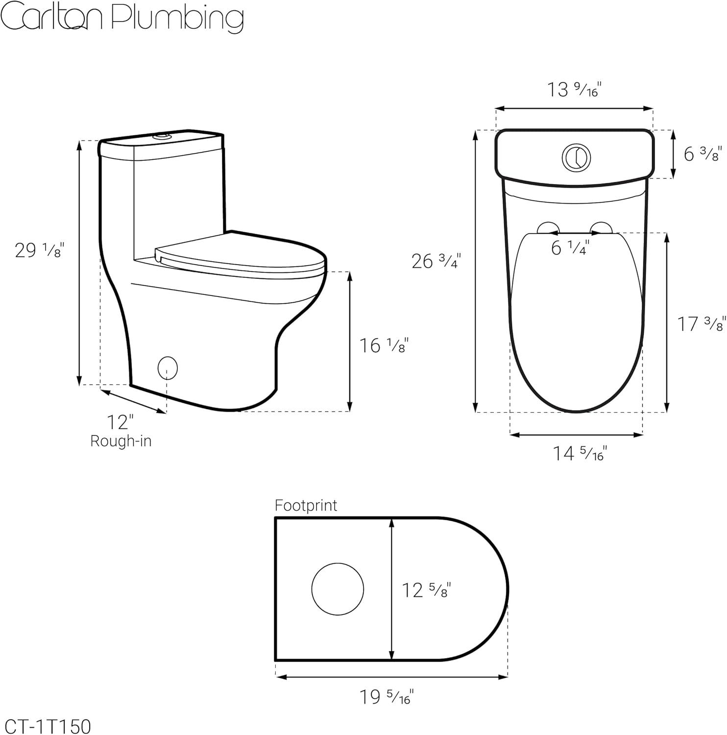 Vezina Elongated One-Piece Toilet