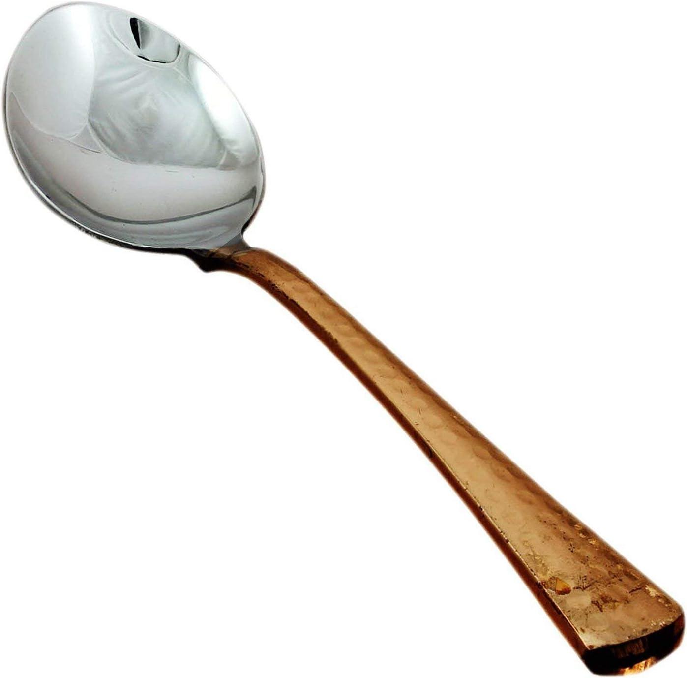 28-Piece Copper and Stainless Steel Round Dinnerware Set