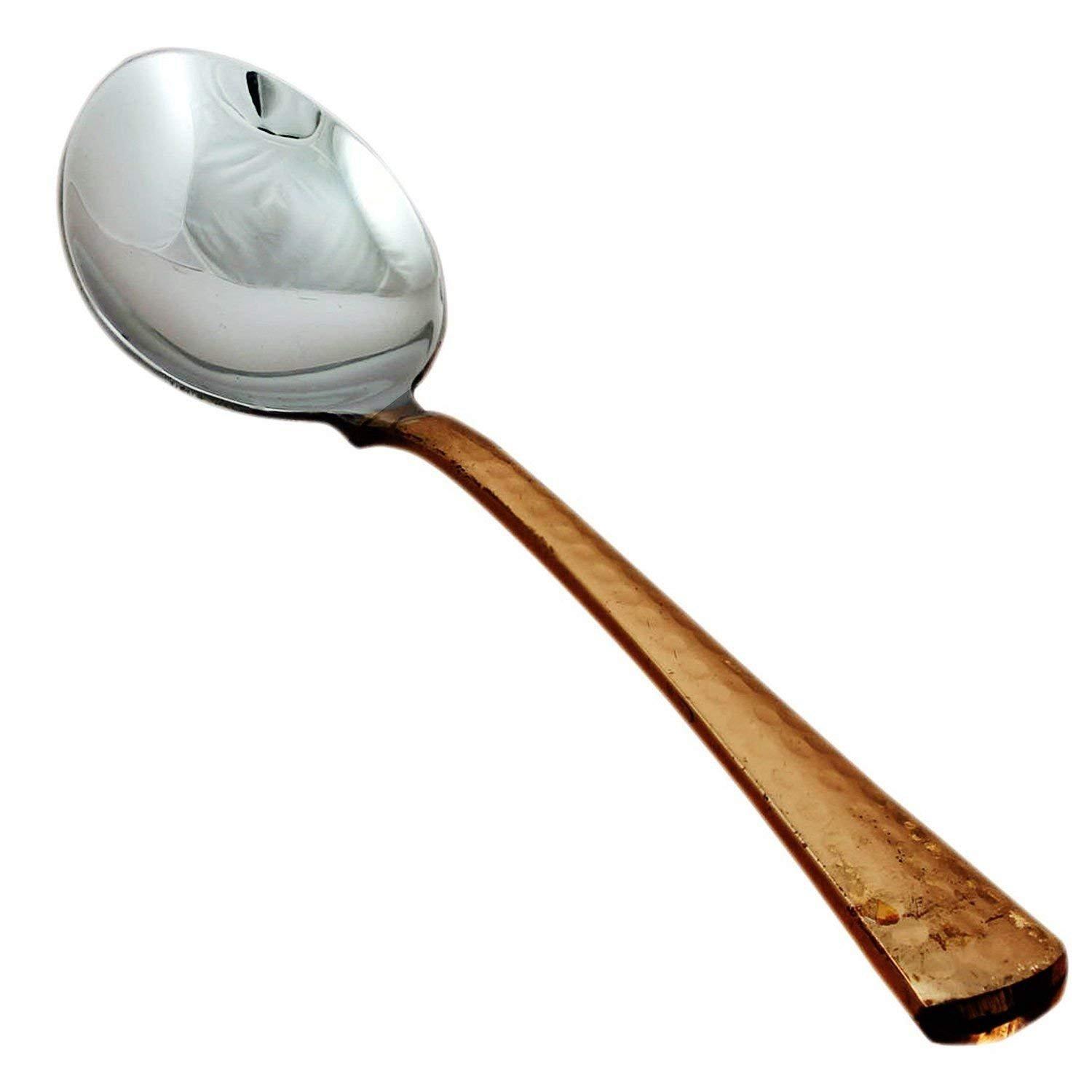 28-Piece Copper and Stainless Steel Round Dinnerware Set