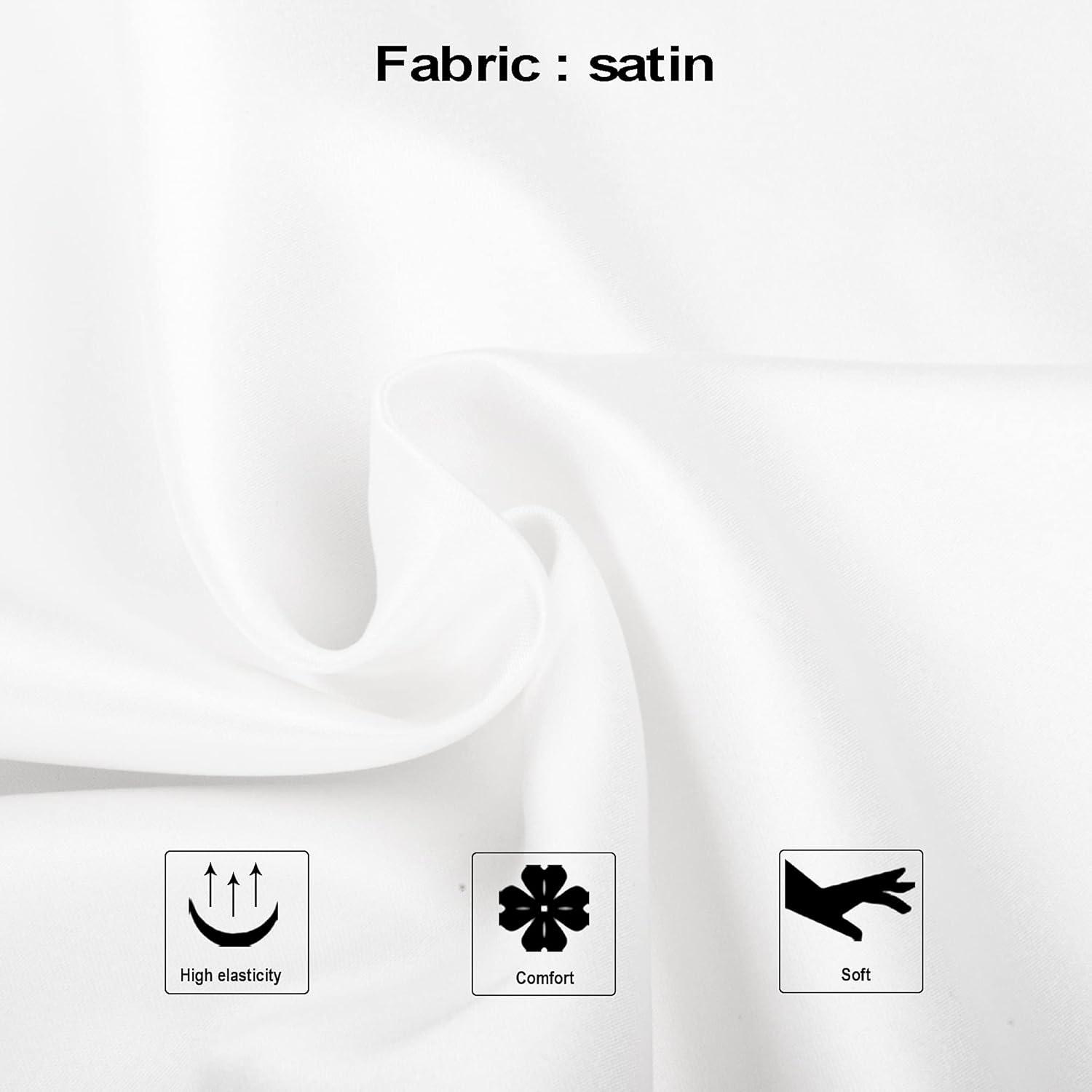 NTBAY Satin Pillow Cases, Zippered Pillowcases for Hair and Skin - NTBAY (Set of 2)