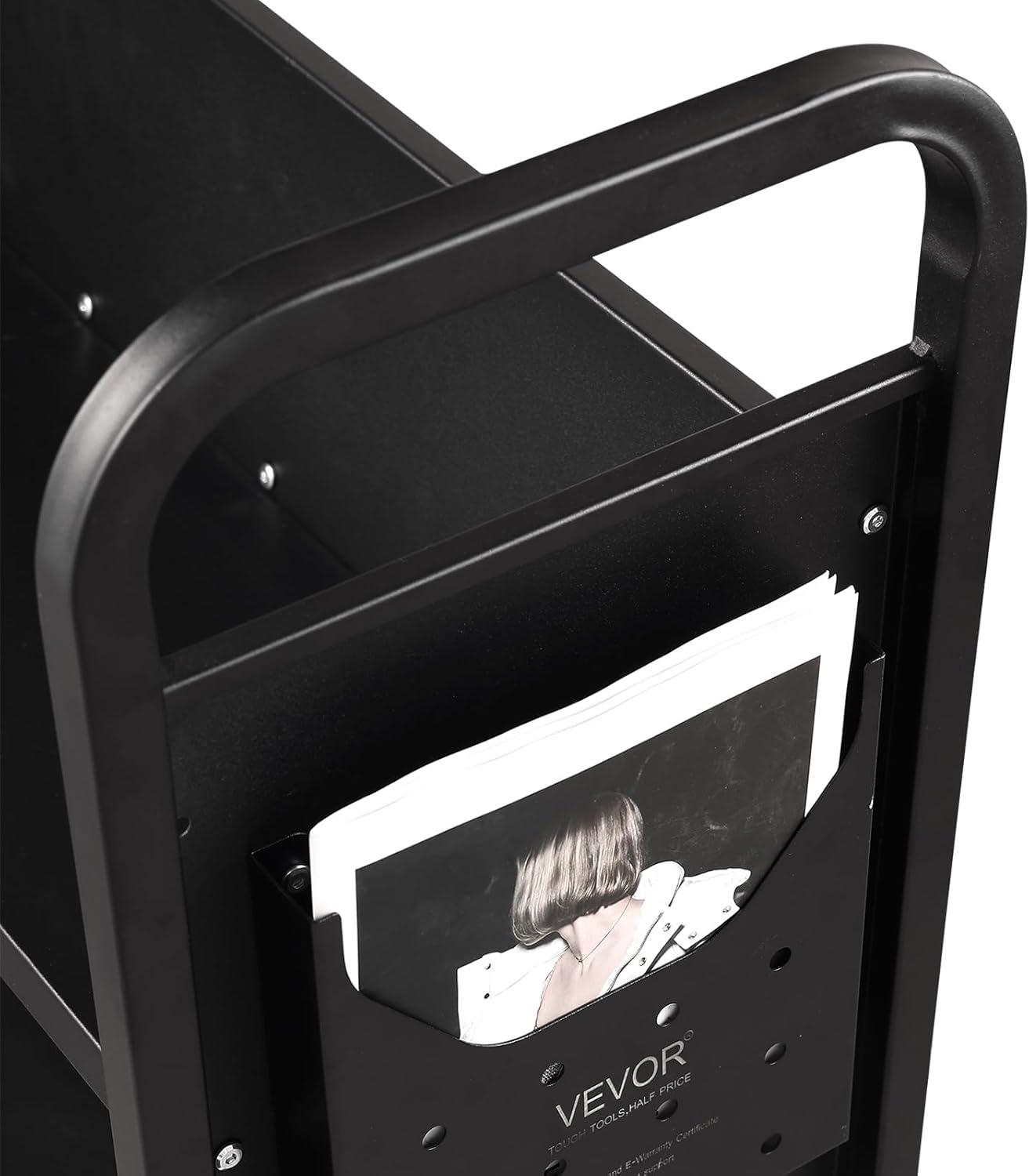 Stellweilan Tessberg 49.2'' H Book Cart with Wheels