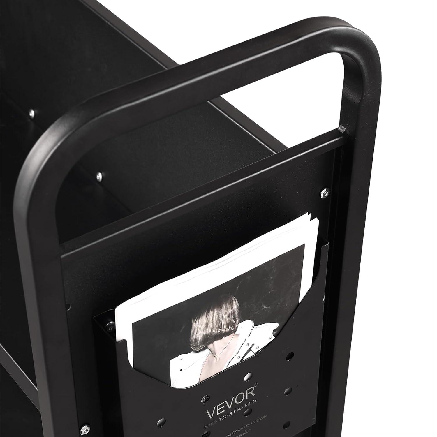 Stellweilan Tessberg 49.2'' H Book Cart with Wheels