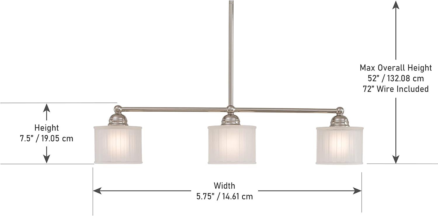 Minka Lavery - 1730 Series - 3 Light Island in Transitional Style - 7.5 inches