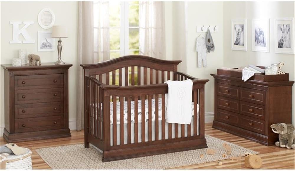 Montana Brown Sugar Solid Wood 4-in-1 Convertible Crib