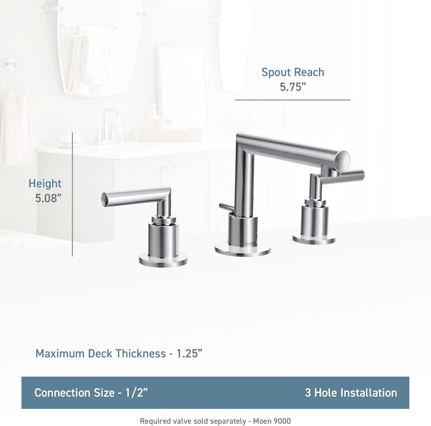 Arris Widespread Bathroom Faucet with Drain Assembly