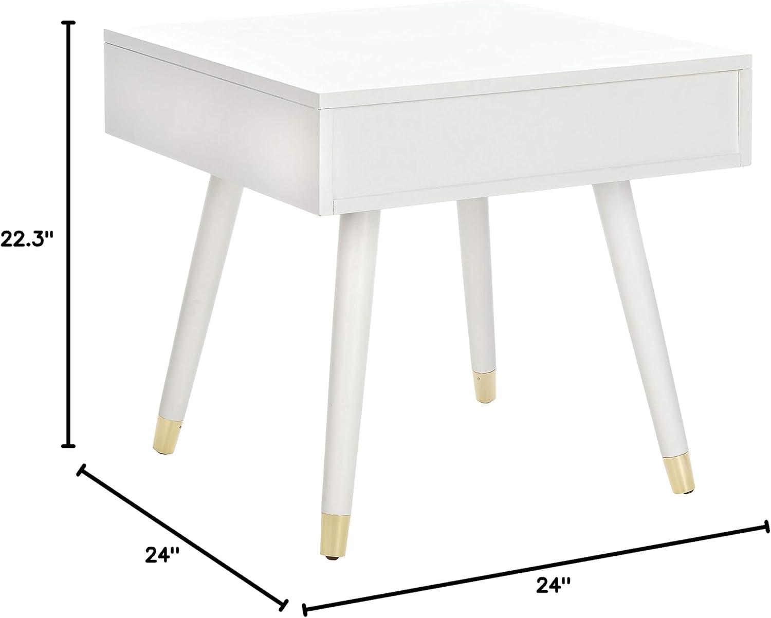 Levinson Gold Cap End Table  - Safavieh