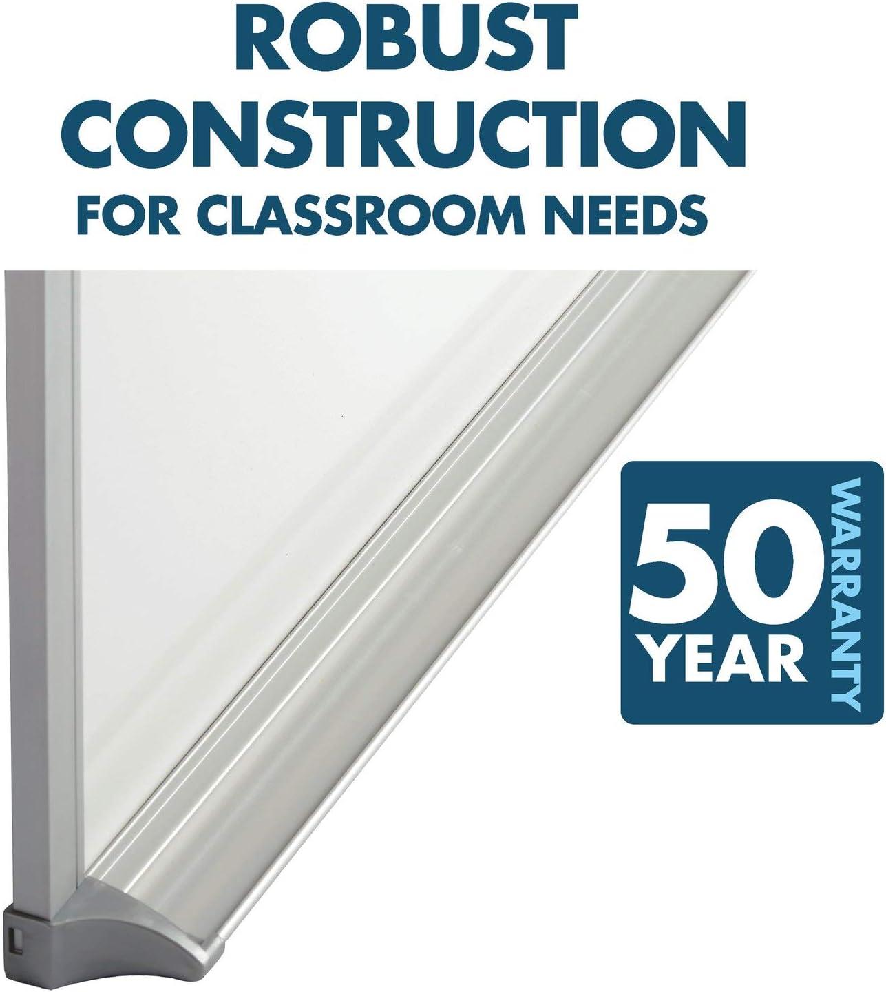 Quartet® 36" x 48" Porcelain White Board with Aluminum Frame