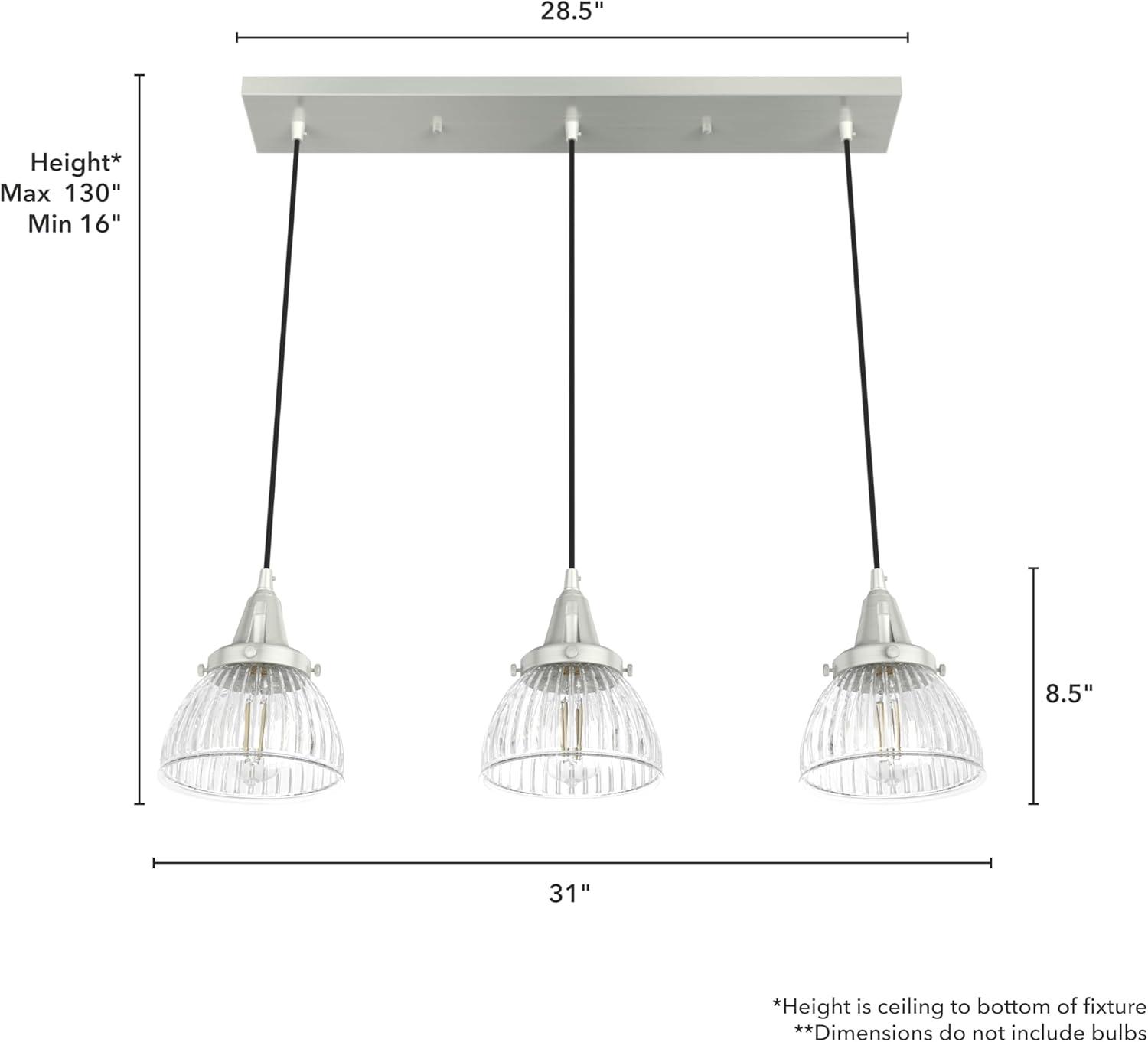 Cypress Grove 3 - Light Cluster Bell Pendant