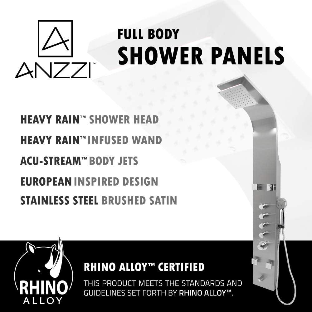 Echo 63'' Shower Panel with Adjustable Shower Head