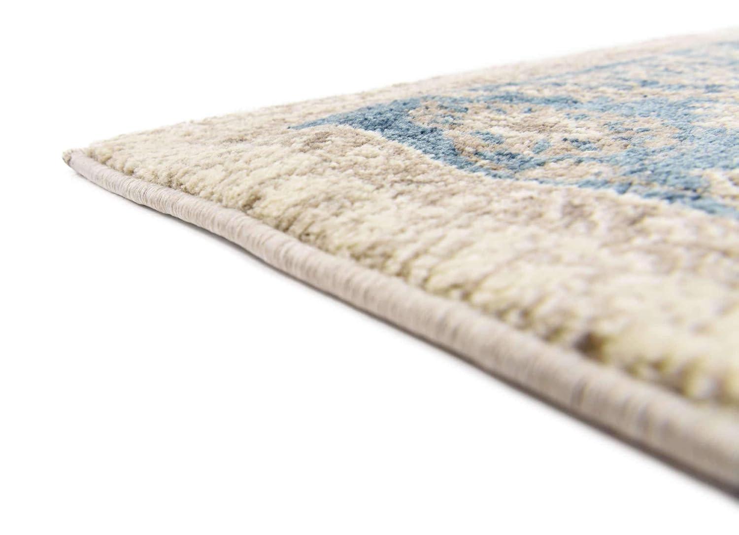 Unique Loom Salzburg Collection Area Rug - Altstadt (5' 1" Square Cream/Gray)