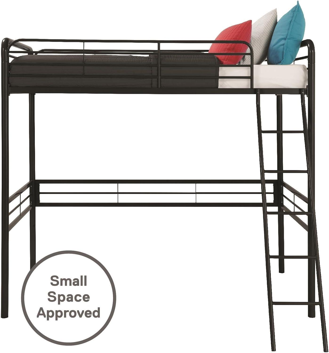 DHP Tommy Twin Metal Loft Bed