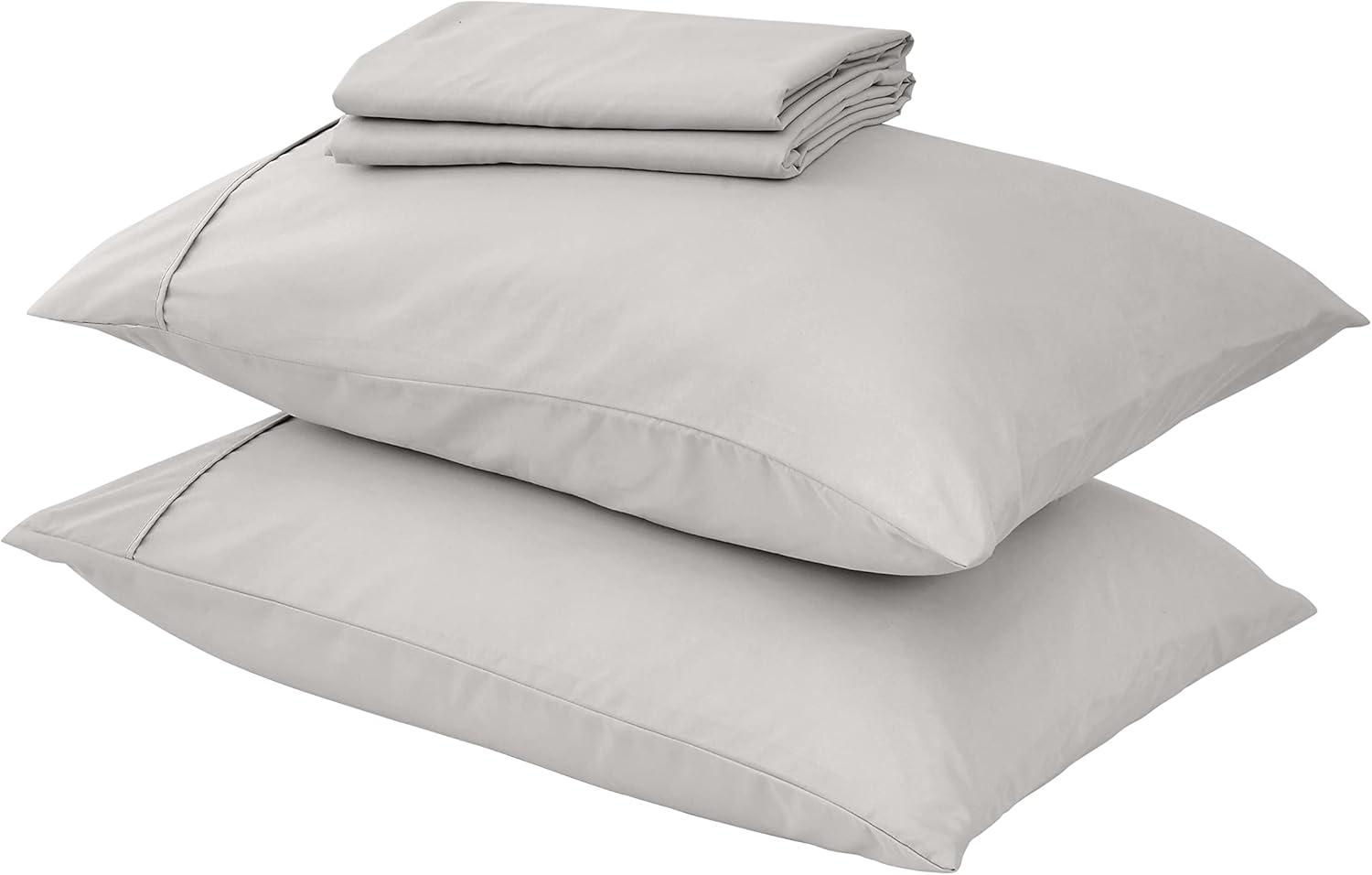 Ultra-Soft Solid Microfiber Sheet Set, Queen, 4 Pieces