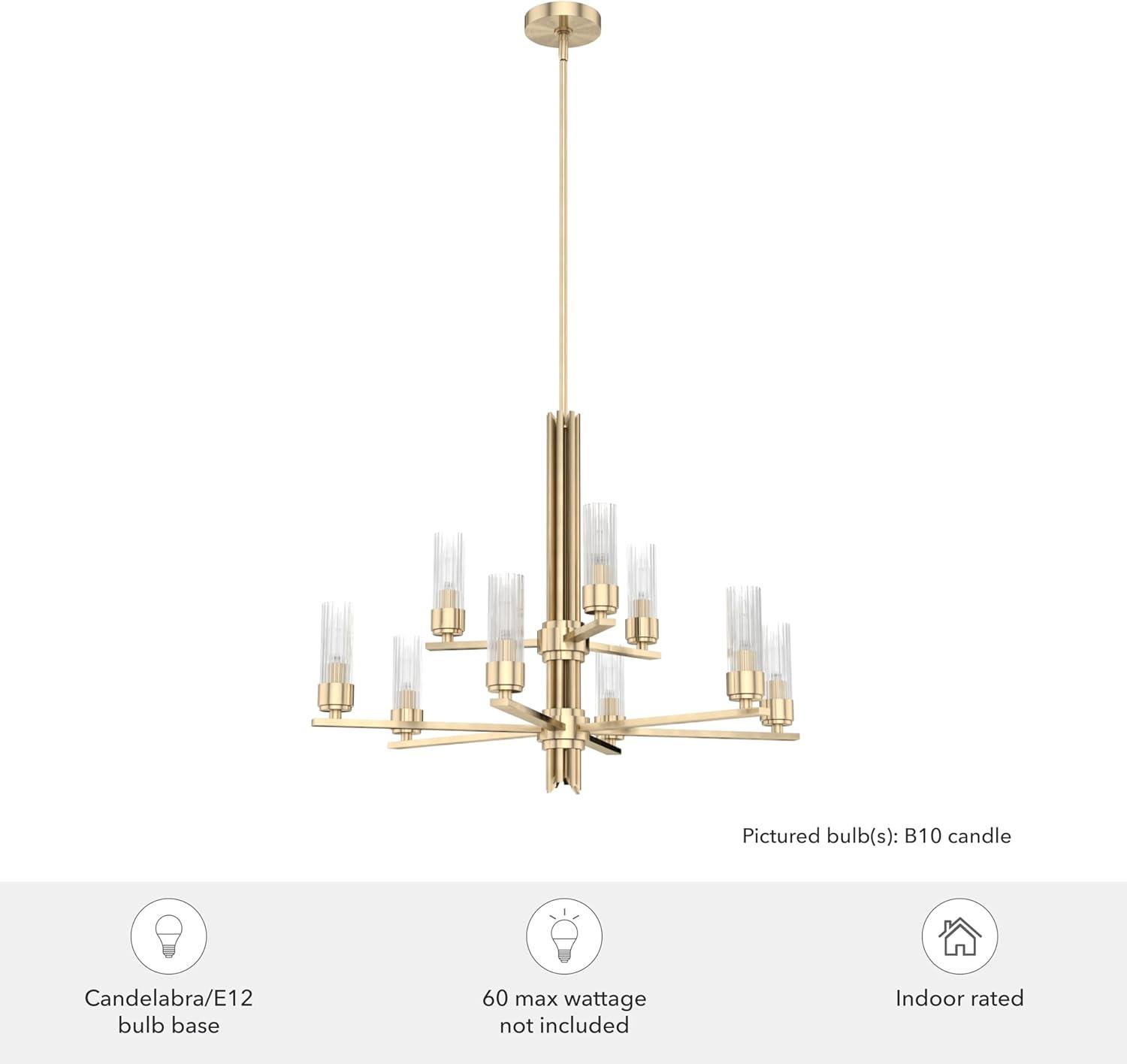 Gatz 9 Light 2-Tier Candle Style Classic / Traditional Chandelier