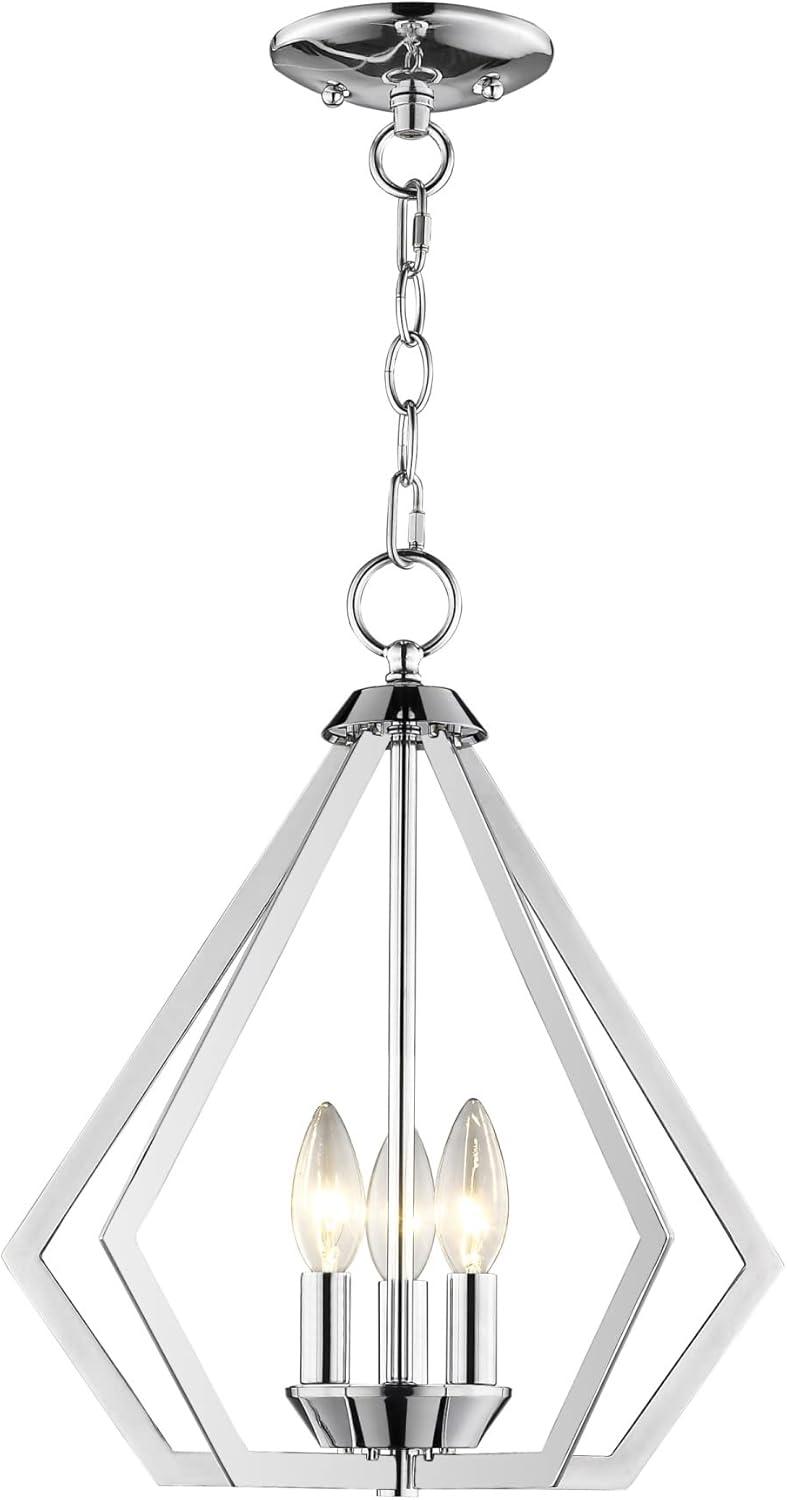 Livex Lighting Prism 3 - Light Chandelier in  Polished Chrome