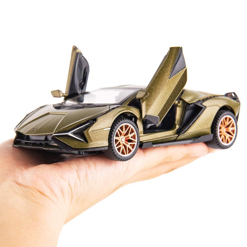 BDTCTK Sian FKP37 Car Model Toy 1:32 Child Sound and Light Pull Back Car Zinc Alloy Casting Toys for Kids Boy Girl Gift