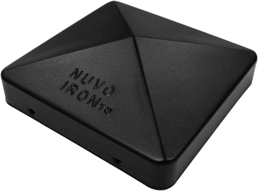 Nuvo Iron Easy-Cap Pyramid Post Caps - Black (PCP12BLK)