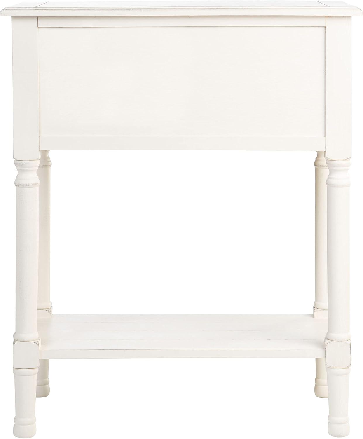 Primrose 3 Drawer Console Table - Distrssed White - Safavieh