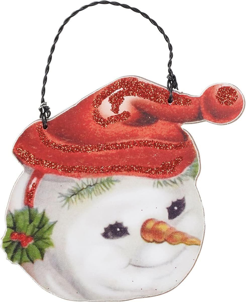 Primitives by Kathy Vintage Snowmen Christmas Ornament Set