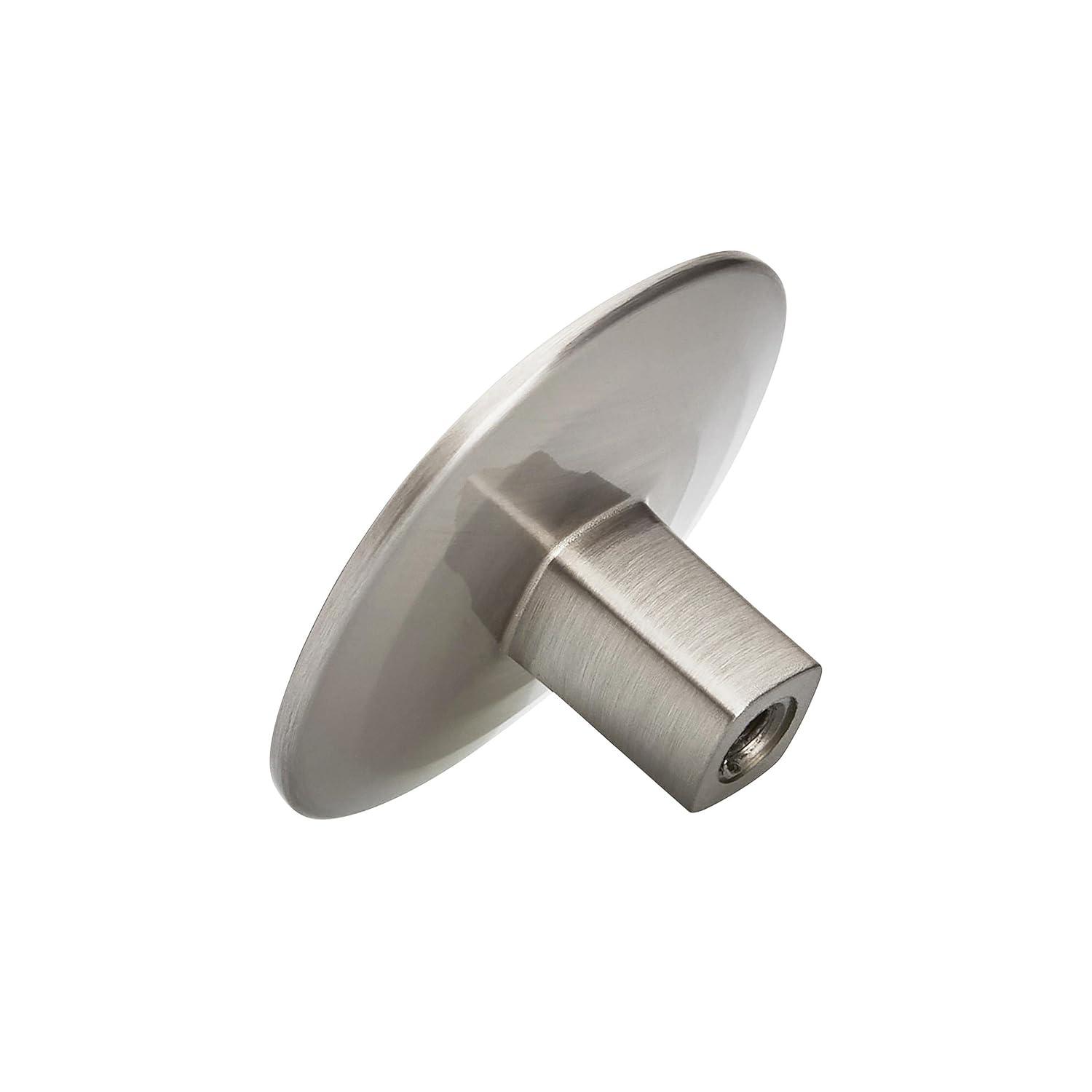 Concentric 1-9/16 in. (40mm) Modern Satin Nickel Round Cabinet Knob