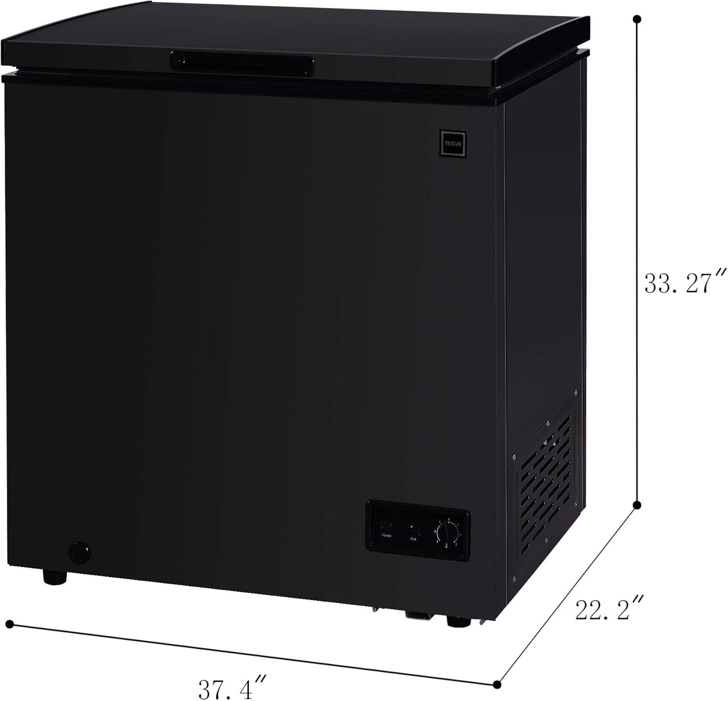 RCA, 7.1 CU FT. Chest Freezer, Black,RFRF470-BLACK-6COM