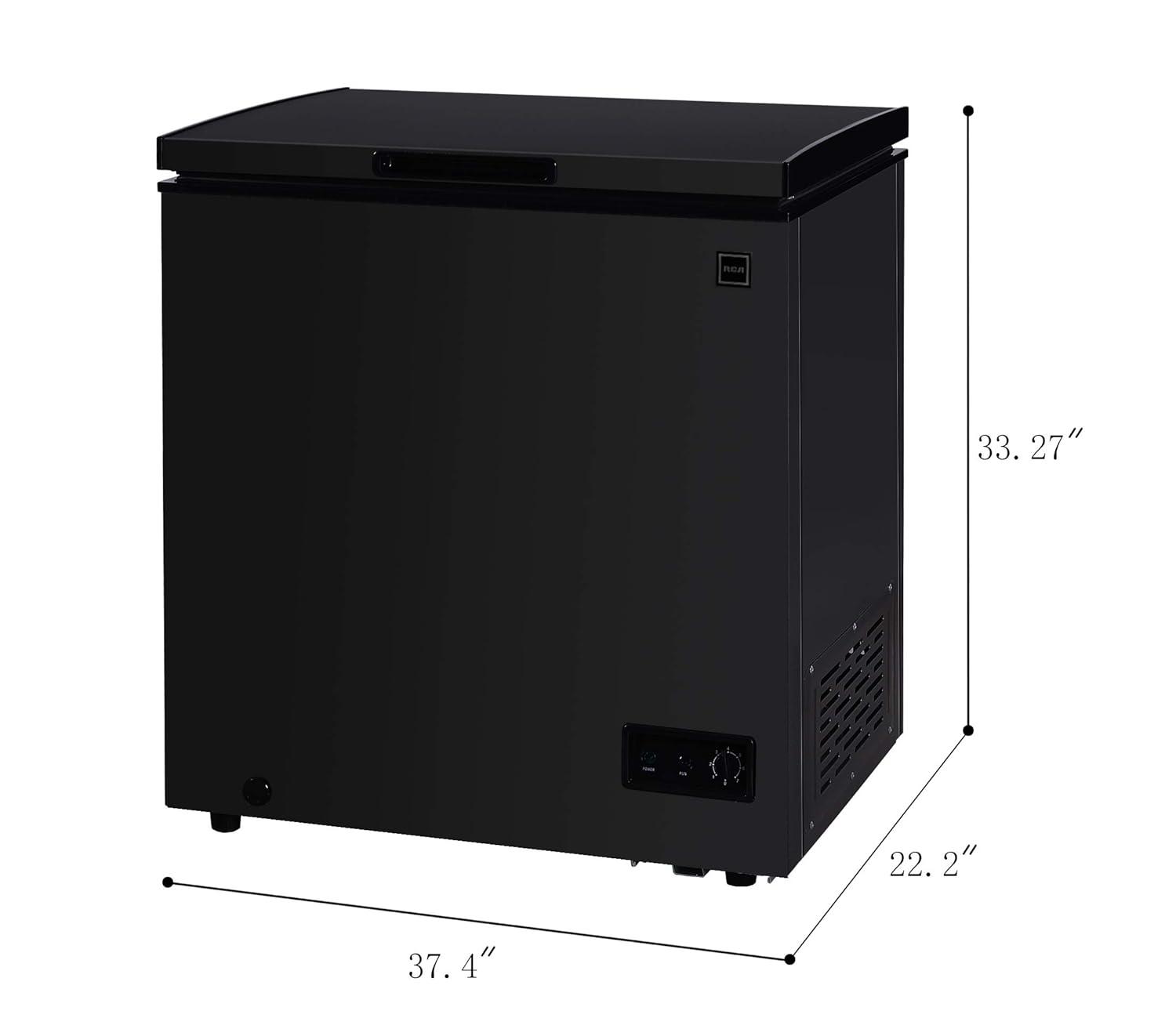 RCA, 7.1 CU FT. Chest Freezer, Black,RFRF470-BLACK-6COM