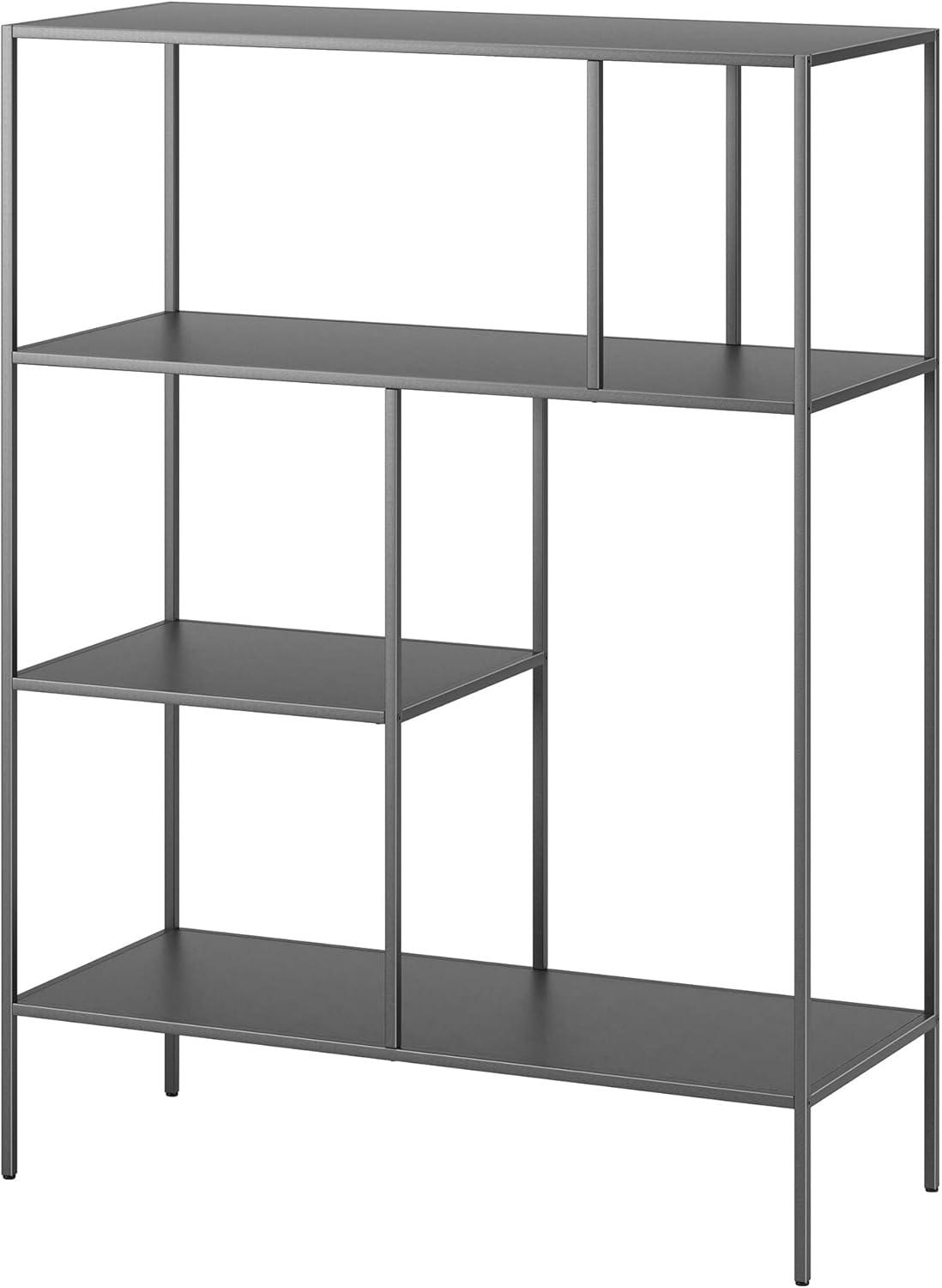 48" Tall Gunmetal Gray Bookcase - Henn&Hart