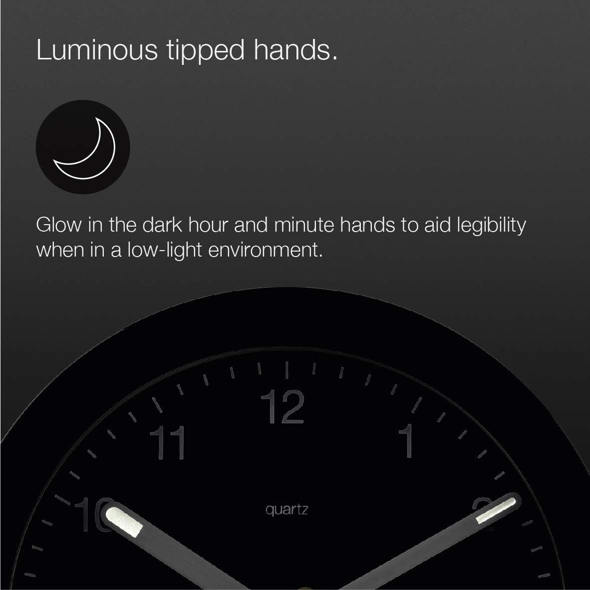 Braun Numerical Quartz Movement / Crystal Tabletop Clock with Alarm