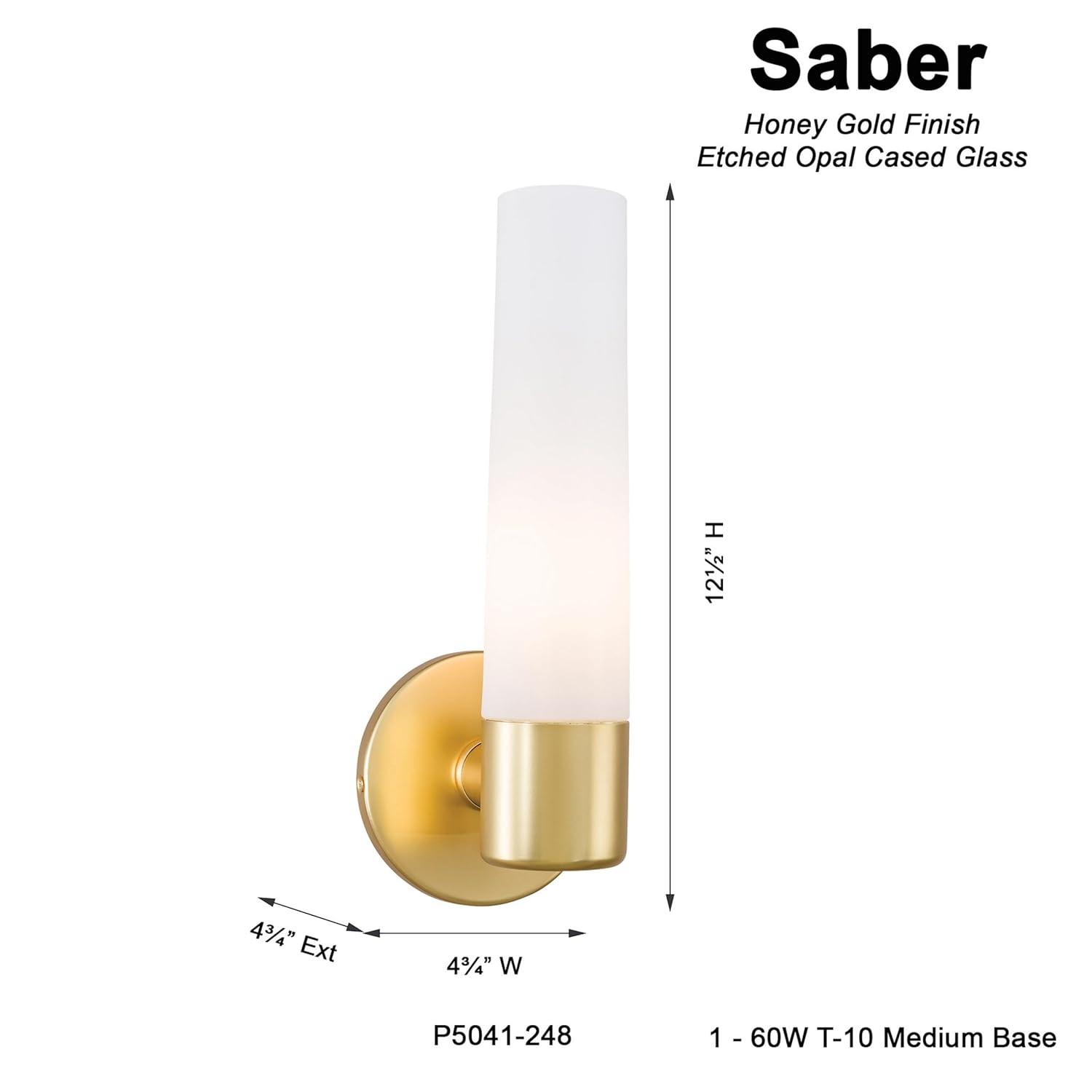 George Kovacs Lighting - Saber-One Light Wall Sconce in Contemporary Style-4.75