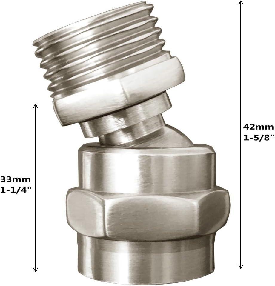 Chrome Shower Arm Swivel Adapter with Ball Joint