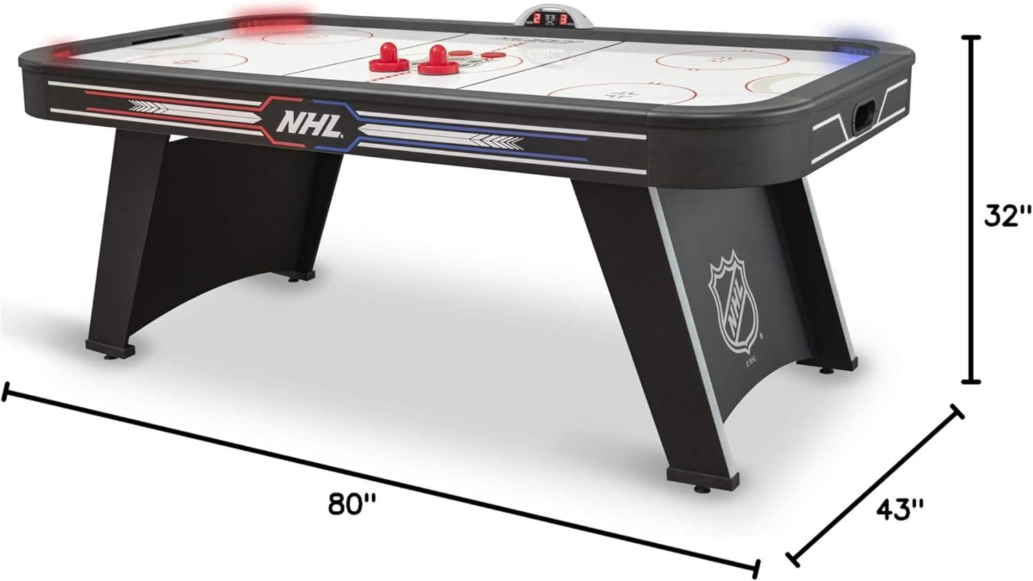 NHL 80'' 2 -Player Air Hockey Table with Digital Scoreboard