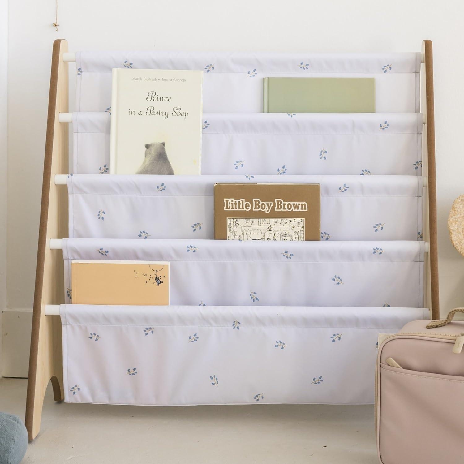3 Sprouts URKS 3 Sprouts - Book Shelf - Kids Book Rack Organizer  - Baby Room Bookcase