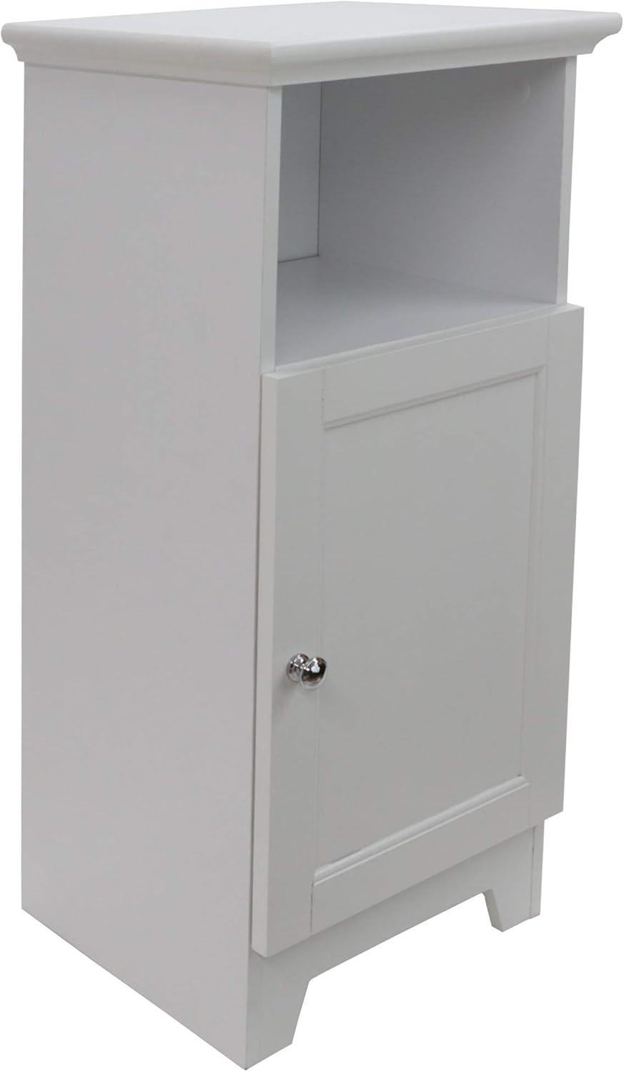 Redmon Single Door Cabinet 13.25W x 11.75D x 27.75H, White