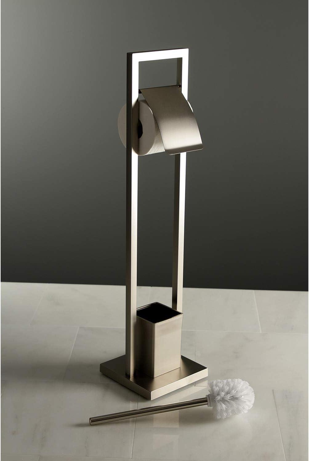 Kingston Brass Scc834 Edenscape Free Standing Spring Bar Toilet Paper Holder - Nickel