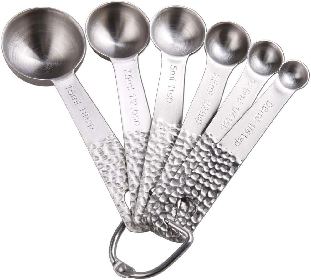 Stainless Steel Metric and US Measuring Cups and Spoons Set