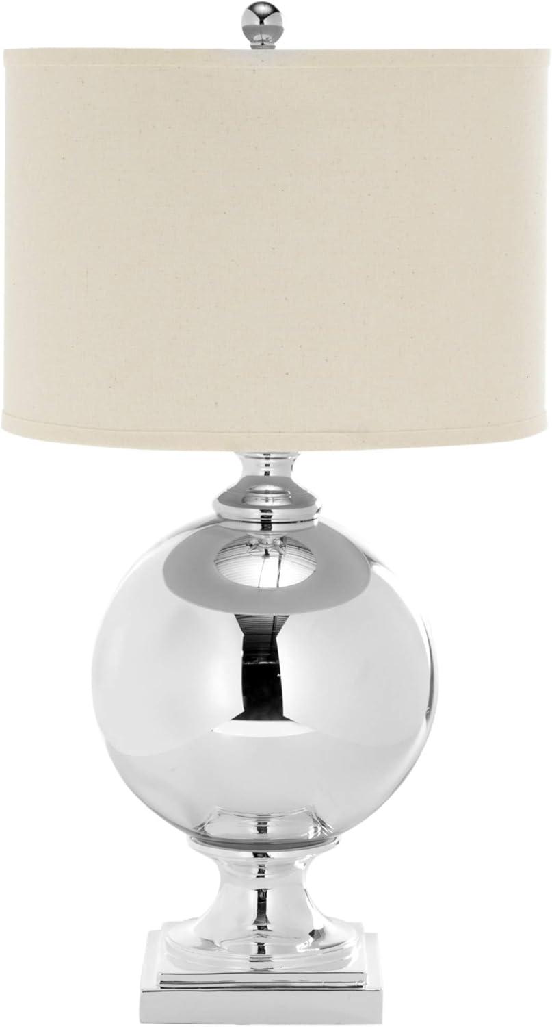 Icott Mercury Glass Lamp - Silver - Safavieh
