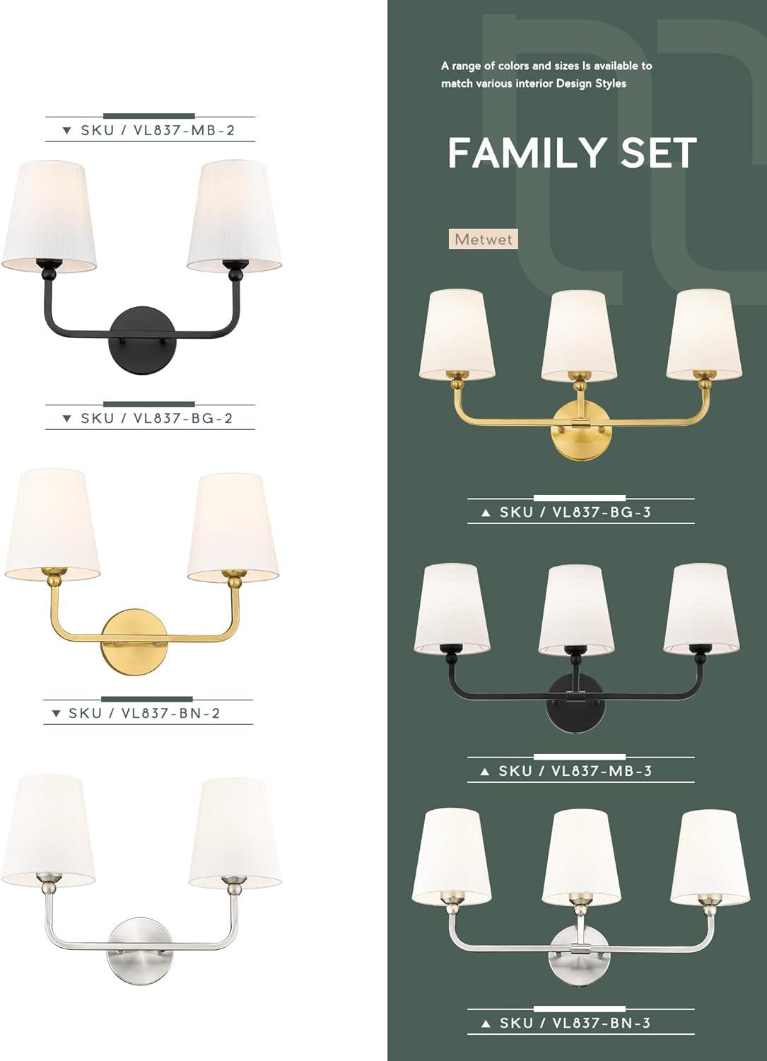 Capital Lighting - Dawson - 3 Light Transitional Bath Vanity Approved for Damp