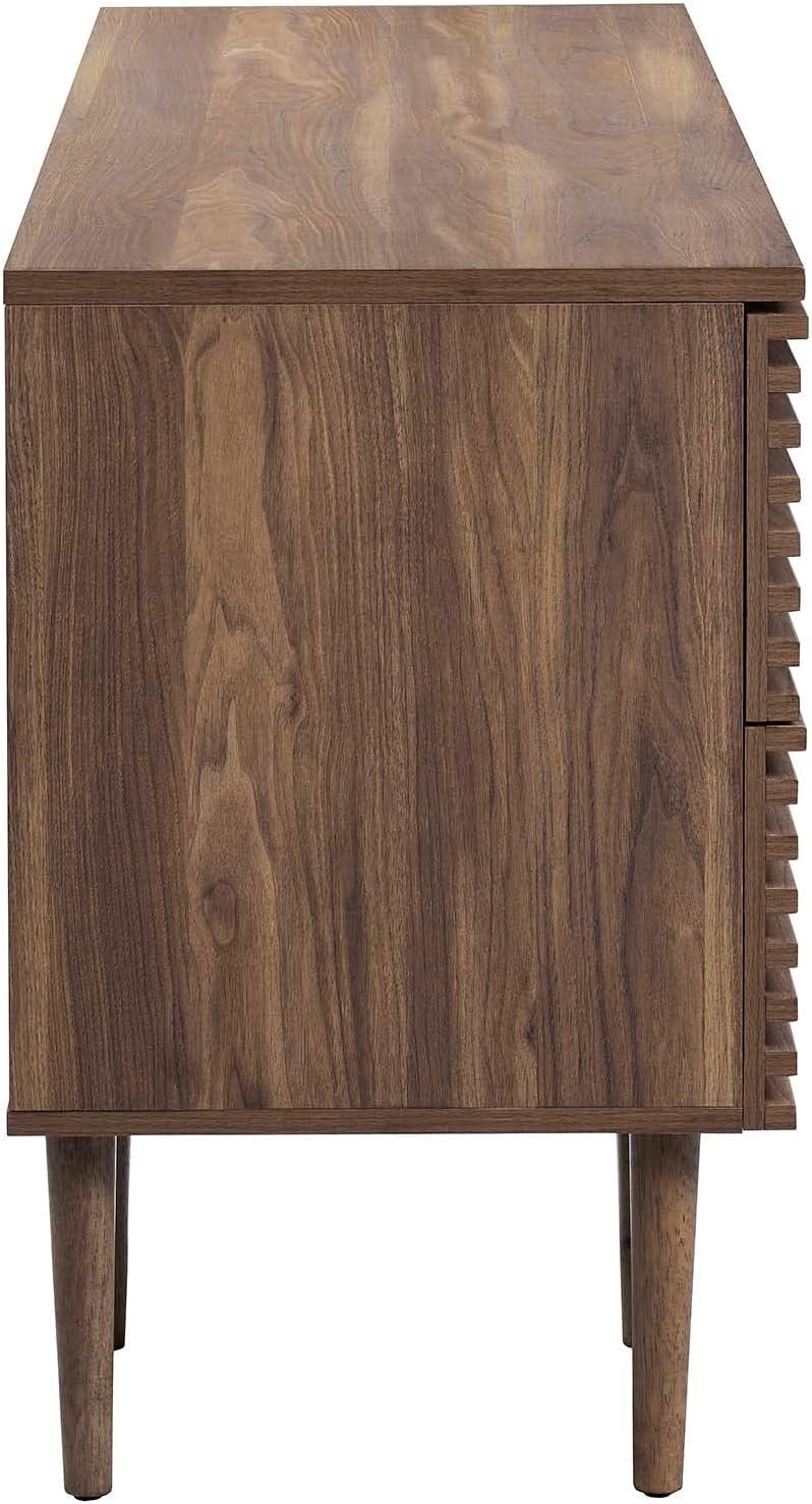 Modway Render Office Desk in Walnut